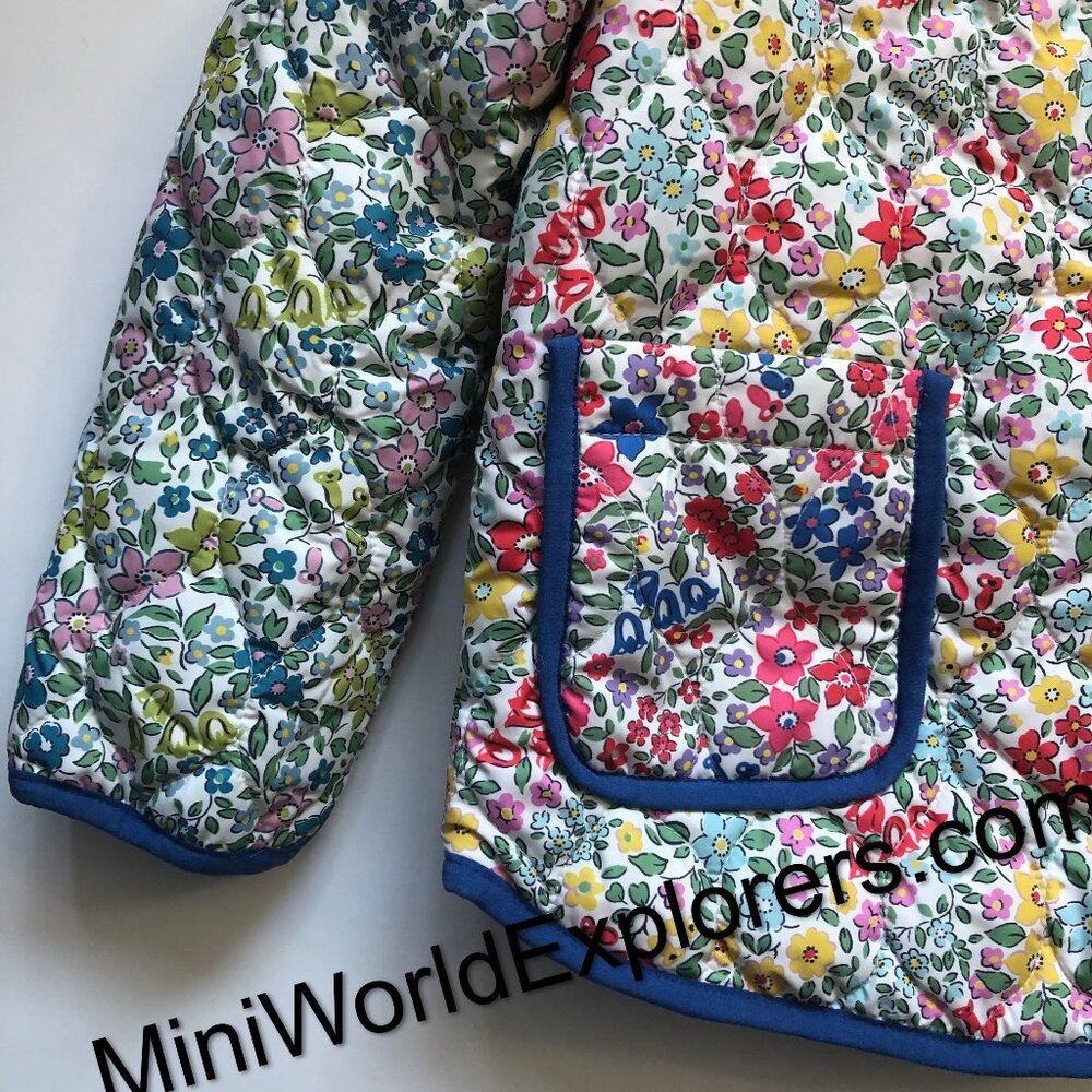 NWOT Mini Boden Quilted Collared Jacket - Picture 6 of 8